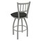 Holland Bar Stool Co 30" Swivel Bar Stool, Nickel Finish, Canter Iron Seat 81030AN008 - alternate 2